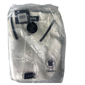 Vintage Ashworth Cadillac Crest Golf Polo Shirt Mens M White Short Sleeve NWT